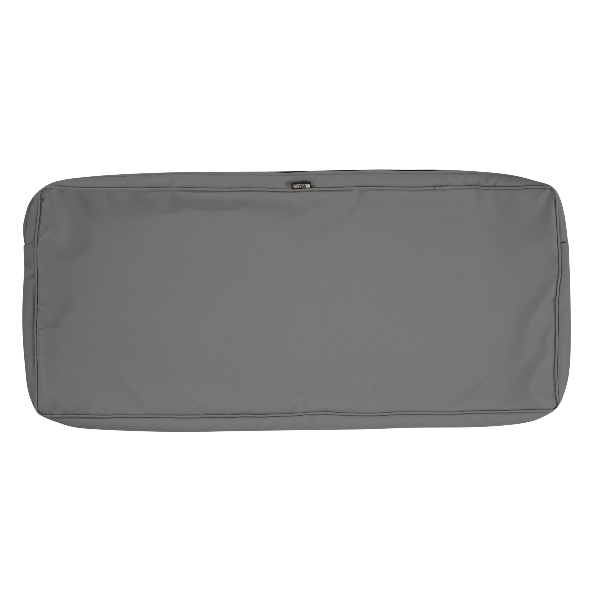 Classic Accessories Patio Bench/Settee Cushion Cover — 42in. x 18in. x 3in., Water-Resistant, Light Charcoal, Model# 60-165-010801-RT